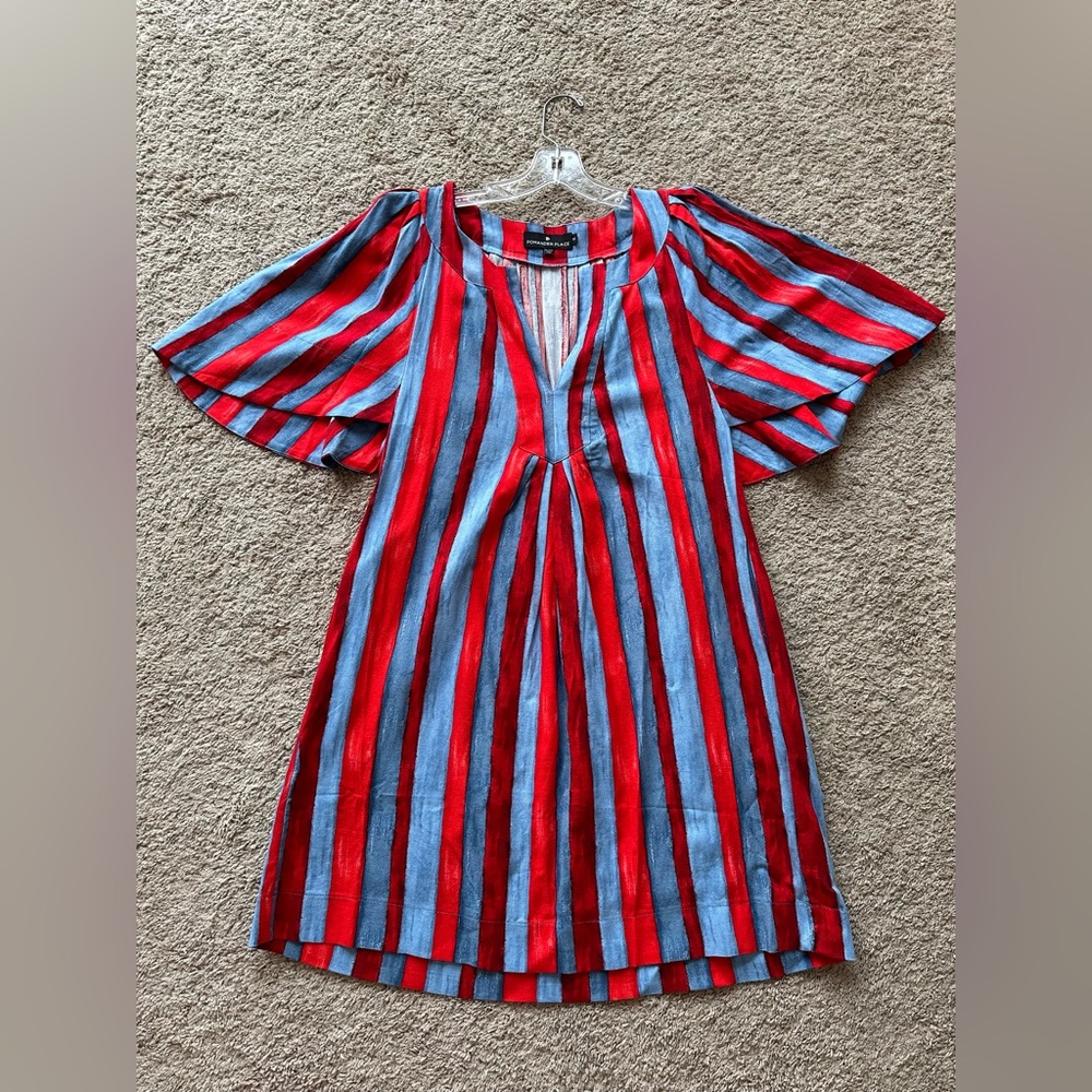 NWOT Tuckernuck Pomander Place Painterly Striped Finley Dress - Picture 2 of 5